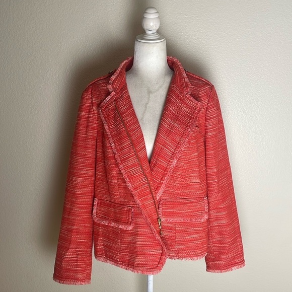 Chico’s - Textured Fringe Jacket - EUC - Picture 4 of 11